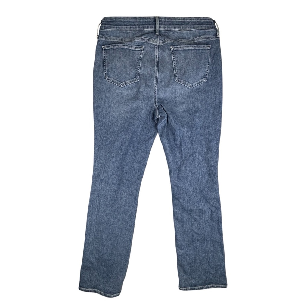 NYDJ Jeans Womens 14 Blue Marilyn Straight Lift Tuck Denim Stretch Medium Wash - Picture 2 of 14